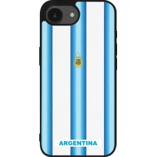 iPhone 17e / 16e Case Hülle - Silikon schwarz Argentinien 2026 personalisierbares Fussballtrikot