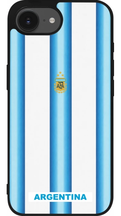 iPhone 17e / 16e Case Hülle - Silikon schwarz Argentinien 2026 personalisierbares Fussballtrikot