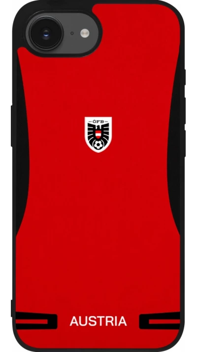 iPhone 17e / 16e Case Hülle - Silikon schwarz O?sterreich 2026 personalisierbares Fussballtrikot
