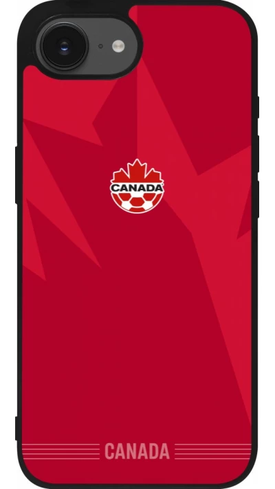 iPhone 17e / 16e Case Hülle - Silikon schwarz Kanada 2026 personalisierbares Fussballtrikot