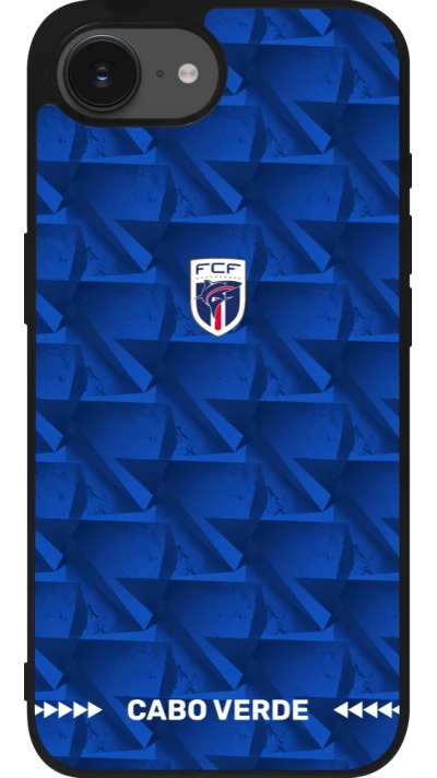iPhone 17e / 16e Case Hülle - Silikon schwarz Kap Verde 2026 personalisierbares Fussballtrikot