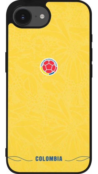 iPhone 17e / 16e Case Hülle - Silikon schwarz Kolumbien 2026 personalisierbares Fussballtrikot