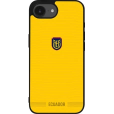 iPhone 17e / 16e Case Hülle - Silikon schwarz Ecuador 2026 personalisierbares Fussballtrikot