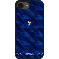 iPhone 17e / 16e Case Hülle - Silikon schwarz Frankreich 2026 personalisierbares Fussballtrikot