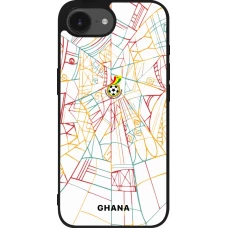 iPhone 17e / 16e Case Hülle - Silikon schwarz Ghana 2026 personalisierbares Fussballtrikot