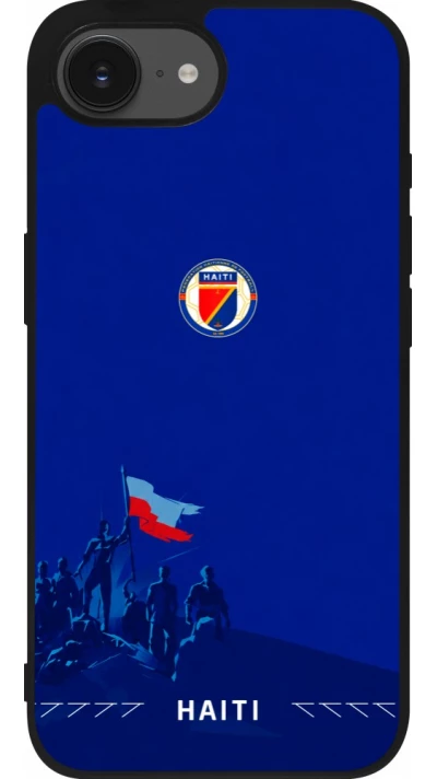 iPhone 17e / 16e Case Hülle - Silikon schwarz Haiti 2026 personalisierbares Fussballtrikot