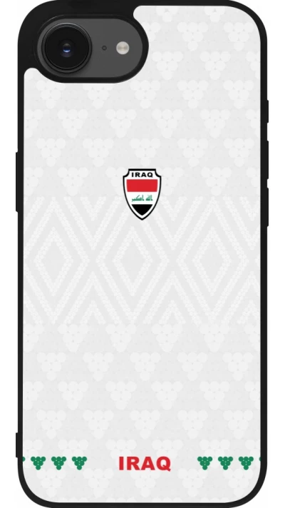 iPhone 17e / 16e Case Hülle - Silikon schwarz Irak 2026 personalisierbares Fussballtrikot
