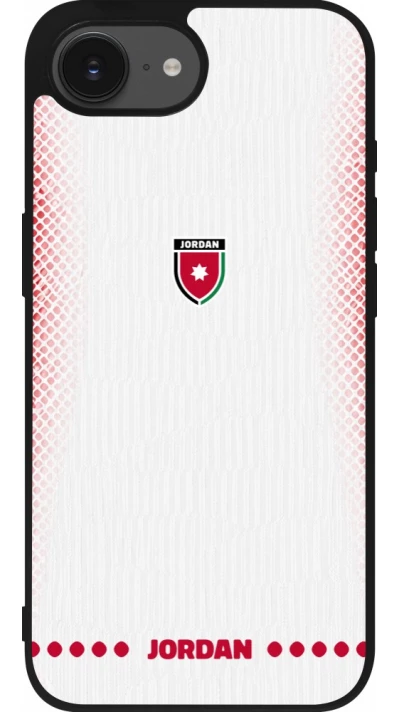 iPhone 17e / 16e Case Hülle - Silikon schwarz Jordanien 2026 personalisierbares Fussballtrikot