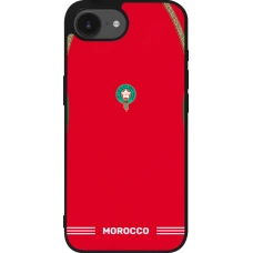 iPhone 17e / 16e Case Hülle - Silikon schwarz Marokko 2026 personalisierbares Fussballtrikot