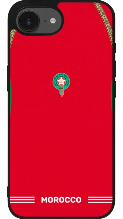 iPhone 17e / 16e Case Hülle - Silikon schwarz Marokko 2026 personalisierbares Fussballtrikot