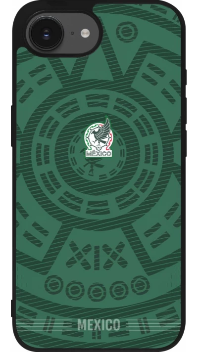 iPhone 17e / 16e Case Hülle - Silikon schwarz Mexiko 2026 personalisierbares Fussballtrikot
