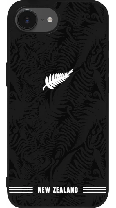 iPhone 17e / 16e Case Hülle - Silikon schwarz Neuseeland 2026 personalisierbares Fussballtrikot