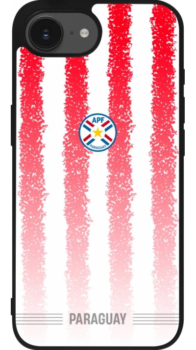 iPhone 17e / 16e Case Hülle - Silikon schwarz Paraguay 2026 personalisierbares Fussballtrikot