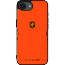 iPhone 17e / 16e Case Hülle - Silikon schwarz Niederlande 2026 personalisierbares Fussballtrikot