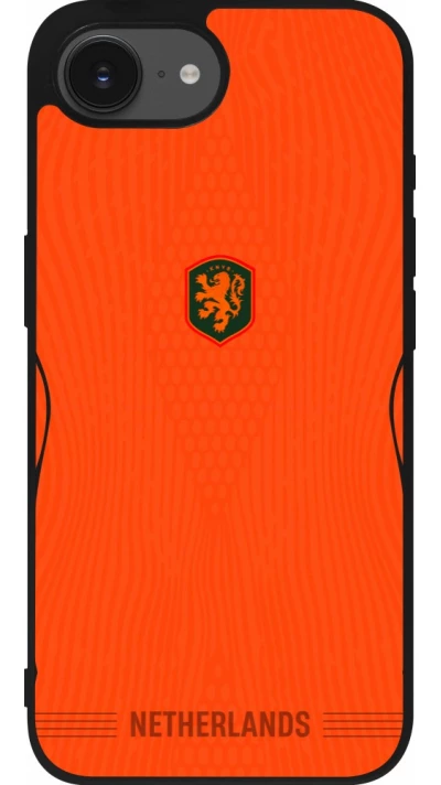 iPhone 17e / 16e Case Hülle - Silikon schwarz Niederlande 2026 personalisierbares Fussballtrikot