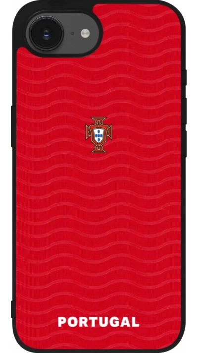 iPhone 17e / 16e Case Hülle - Silikon schwarz Portugal 2026 personalisierbares Fussballtrikot