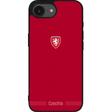 iPhone 17e / 16e Case Hülle - Silikon schwarz Tschechische Republik 2026 personalisierbares Fussballtrikot
