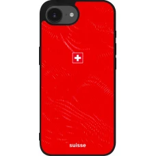 iPhone 17e / 16e Case Hülle - Silikon schwarz Schweiz 2026 personalisierbares Fussballtrikot