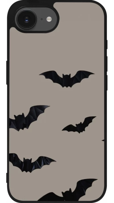 iPhone 17e / 16e Case Hülle - Silikon schwarz Halloween 2026 Bats