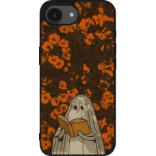iPhone 17e / 16e Case Hülle - Silikon schwarz Halloween 2026 Ghost reading