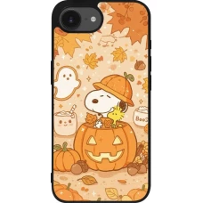 iPhone 17e / 16e Case Hülle - Silikon schwarz Halloween 2026 Snoopy Halloween