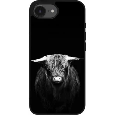 Coque iPhone 17e / 16e - Silicone rigide noir Highland calf black