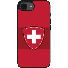 iPhone 17e / 16e Case Hülle - Silikon schwarz Hockey World Championship Ecusson Suisse