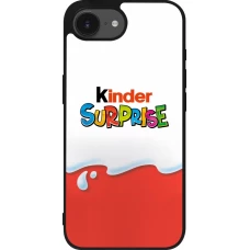 Coque iPhone 17e / 16e - Silicone rigide noir Kinder Surprise