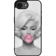 iPhone 16e Case Hülle - Silikon schwarz Marilyn Bubble