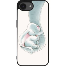 Coque iPhone 17e / 16e - Silicone rigide noir Mom 1903