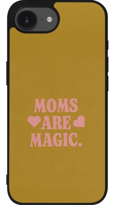 iPhone 17e / 16e Case Hülle - Silikon schwarz Mom 2026 Are Magic