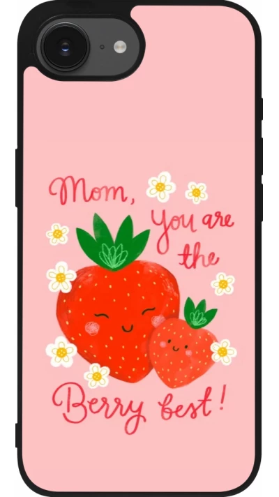 iPhone 17e / 16e Case Hülle - Silikon schwarz Mom 2026 Berry best