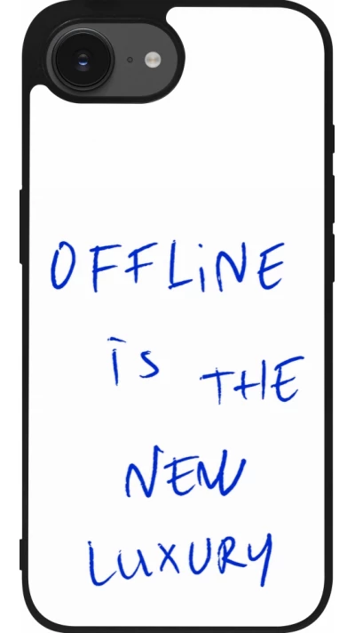 iPhone 17e / 16e Case Hülle - Silikon schwarz Offline is the new luxury