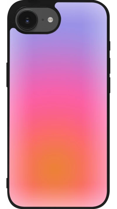 iPhone 16e Case Hülle - Silikon schwarz Orange Pink Blue Gradient