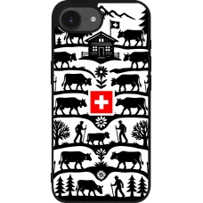 iPhone 16e Case Hülle - Silikon schwarz Poya Schweiz 3