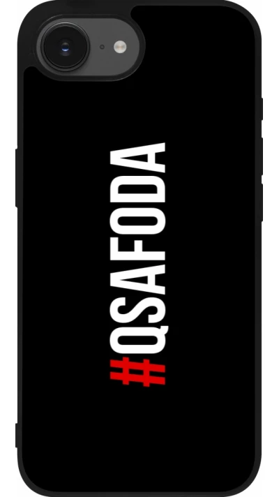 iPhone 16e Case Hülle - Silikon schwarz Qsafoda 1