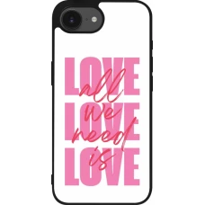 iPhone 16e Case Hülle - Silikon schwarz Saint Valentines Day 26 Love all we need is