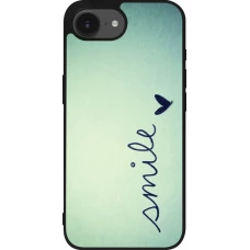 iPhone 16e Case Hülle - Silikon schwarz Smile