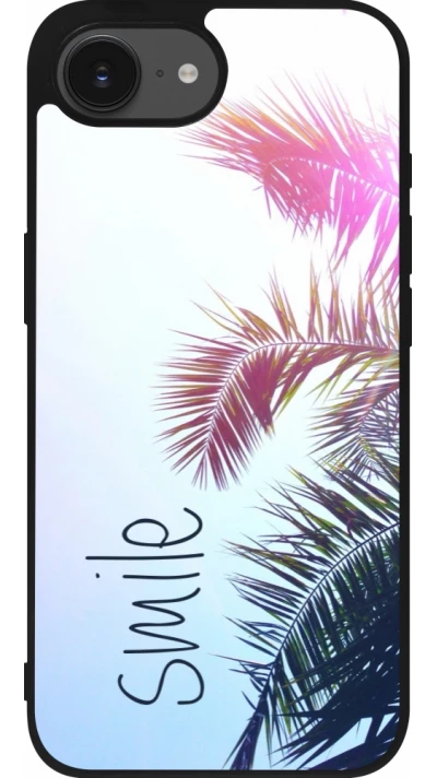 Coque iPhone 17e / 16e - Silicone rigide noir Smile 05