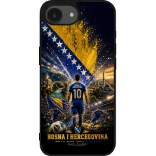 iPhone 17e / 16e Case Hülle - Silikon schwarz Fussball Bosnien und Herzegowina splash 2026