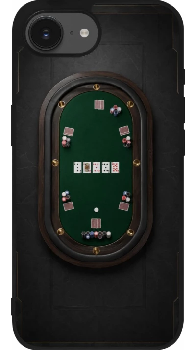 iPhone 17e / 16e Case Hülle - Silikon schwarz Sports 2026 Poker