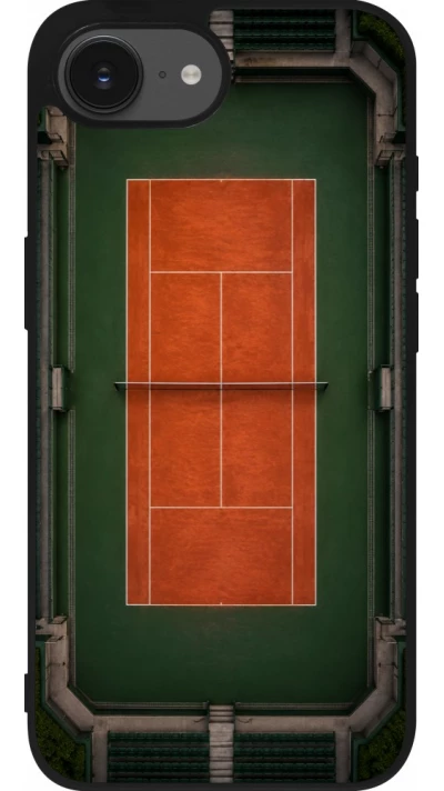 iPhone 17e / 16e Case Hülle - Silikon schwarz Sports 2026 Tennis