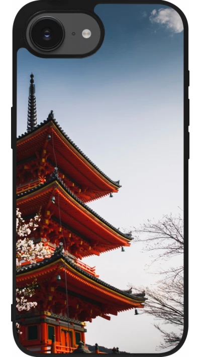 Coque iPhone 17e / 16e - Silicone rigide noir Spring 23 Japan