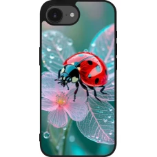 Coque iPhone 17e / 16e - Silicone rigide noir Ladybird in bloom Spring 2026