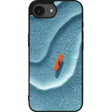 iPhone 17e / 16e Case Hülle - Silikon schwarz Orange surf Summer 2026