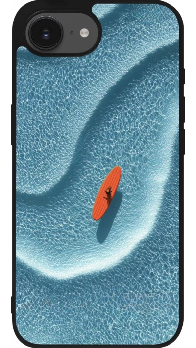 iPhone 17e / 16e Case Hülle - Silikon schwarz Orange surf Summer 2026