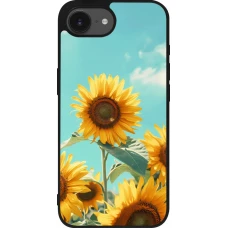 iPhone 17e / 16e Case Hülle - Silikon schwarz Sunflowers Summer 2026