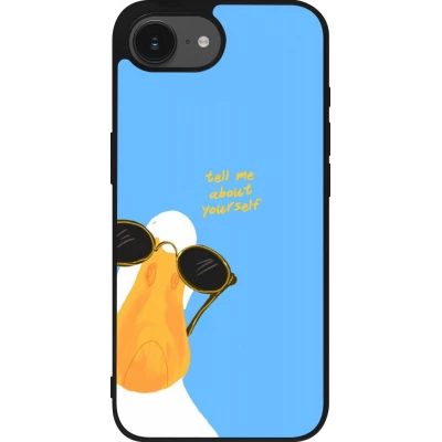 iPhone 17e / 16e Case Hülle - Silikon schwarz Tell me about yourself Summer 2026
