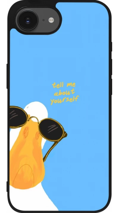 iPhone 17e / 16e Case Hülle - Silikon schwarz Tell me about yourself Summer 2026