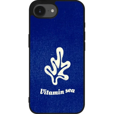 iPhone 17e / 16e Case Hülle - Silikon schwarz Vitamin sea Summer 2026